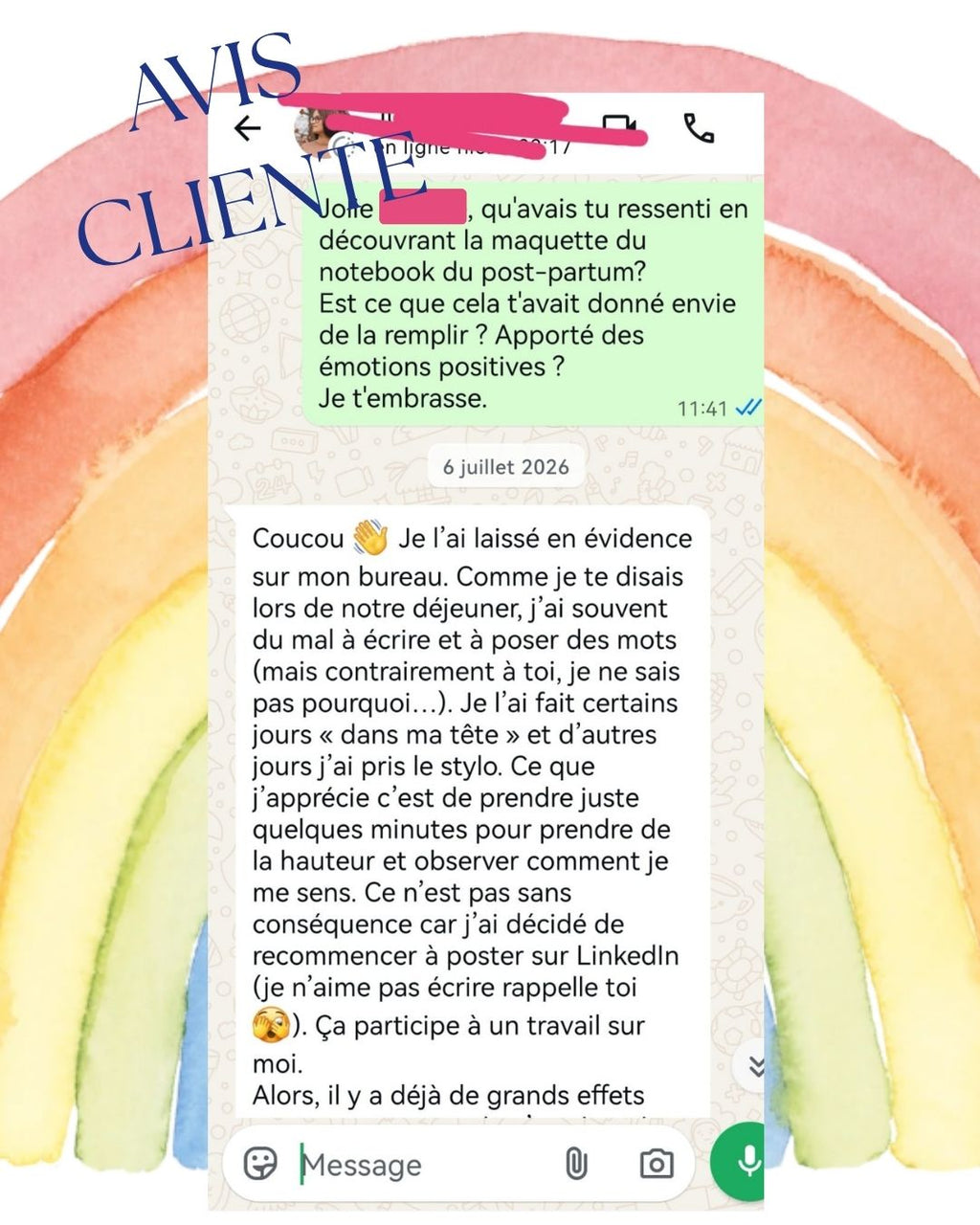 Le notebook du post-partum