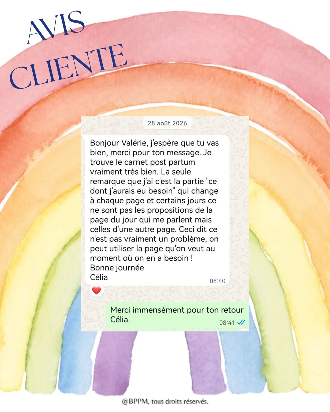 Le notebook du post-partum